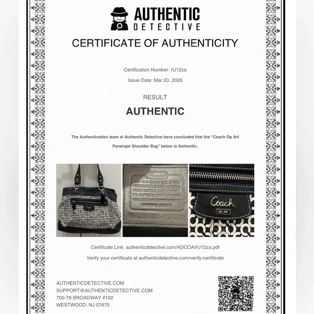Coach Penelope Op Art Signature Bag - Picture 15 of 15